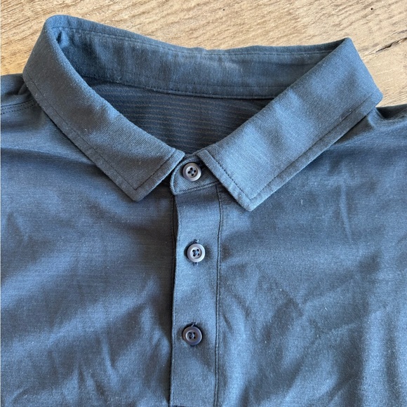 lululemon athletica Slate Polo Shirt Navy - Picture 1 of 4